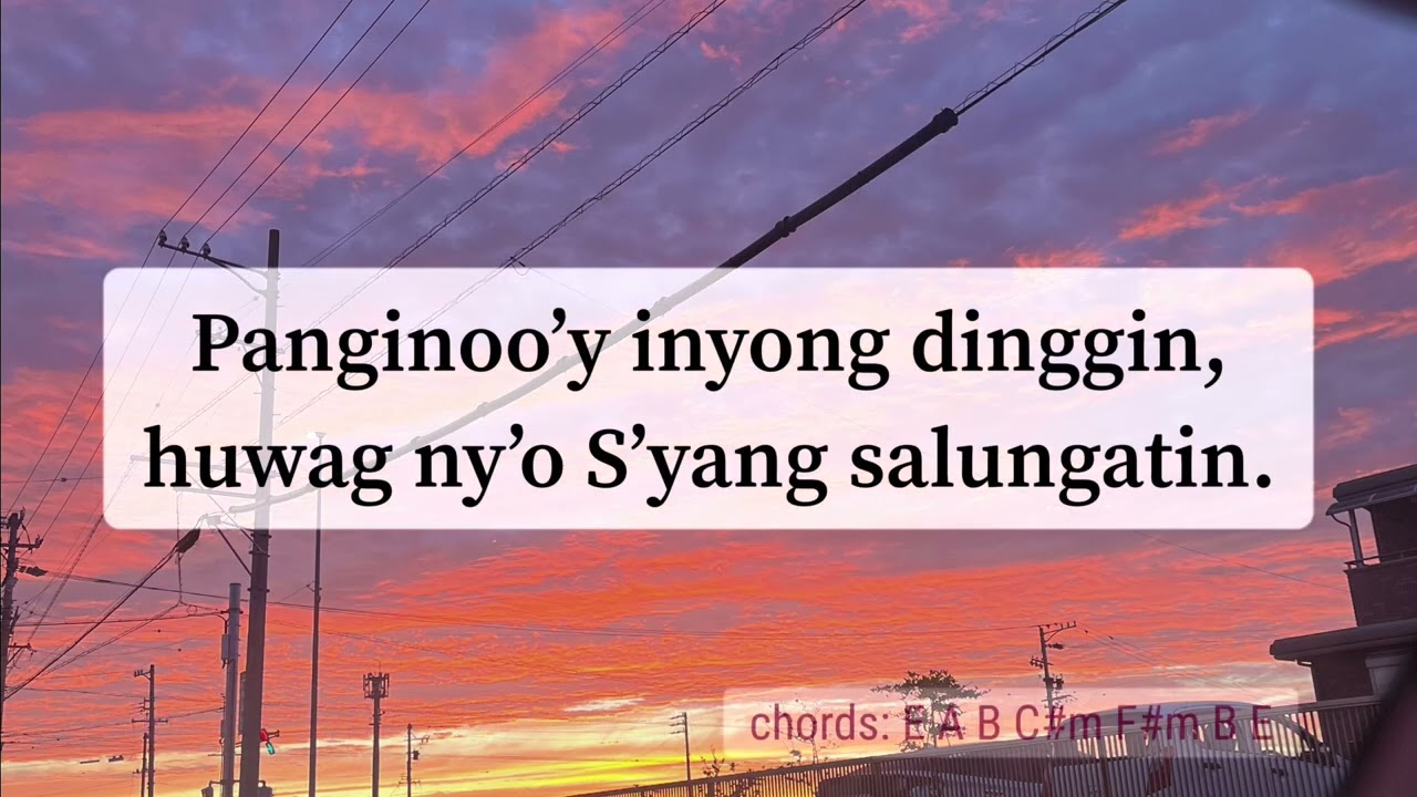 Instrumental. Salmo 94 “Panginoo’y inyong dinggin, huwag n’yo S’yang salungatin.” (2026 Mar. 8)