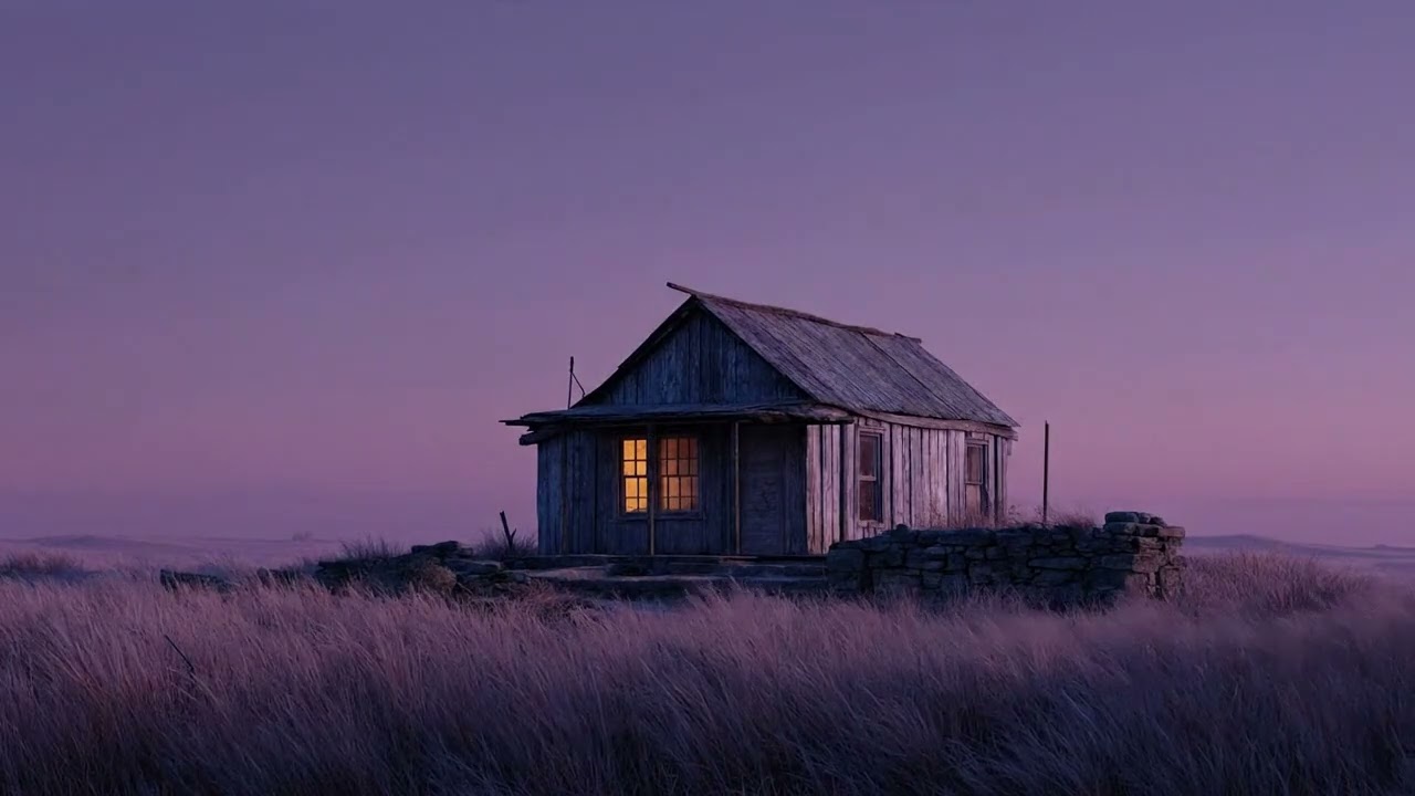 Calm Your Overthinking Mind | Cozy Cabin in Purple Dusk - Classical Sleep Music