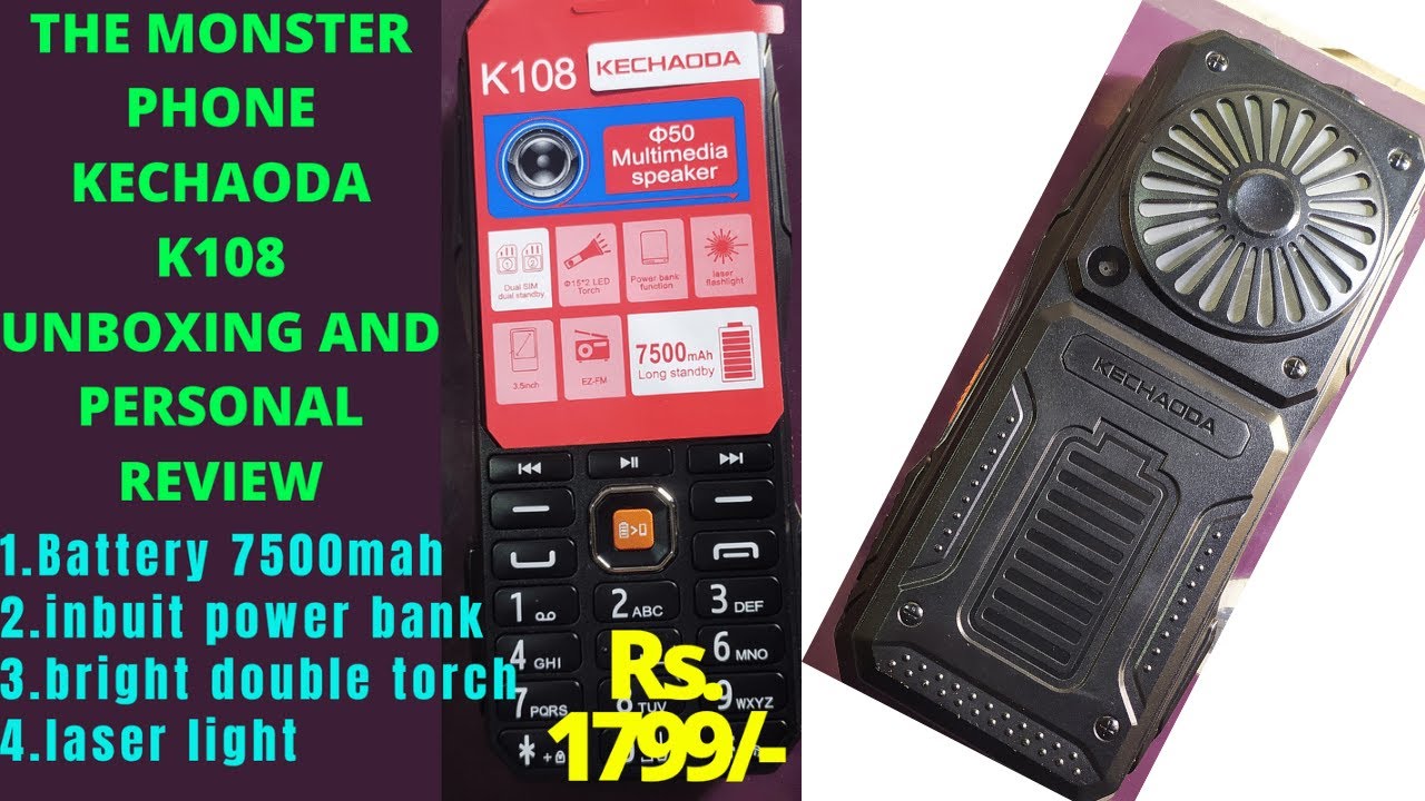 KECHAODA K108 MOBILE UNBOXING with No WORDS # CREAT GREAT