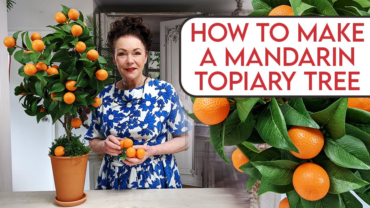 How to make an artificial Mandarin Topiary Tree