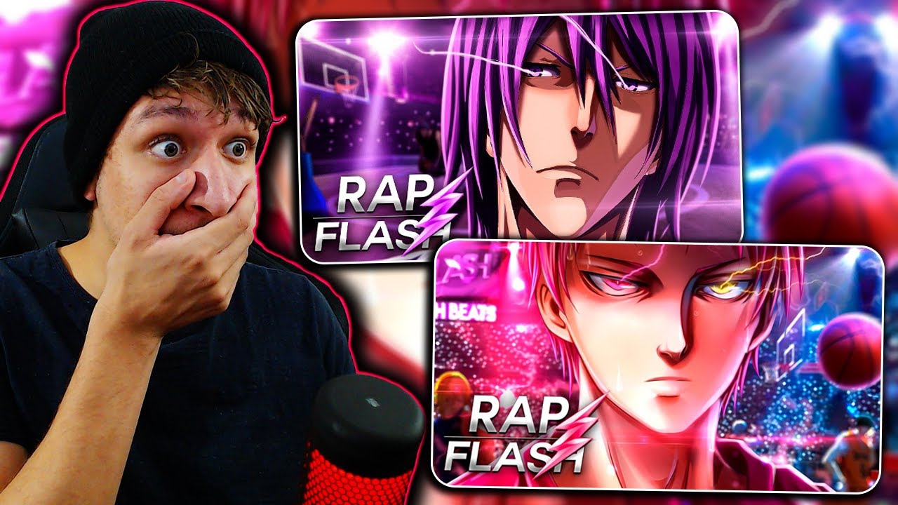 (2 EM 1) REAGINDO A Rap do Murasakibara 2 & Rap do Akashi Seijuro 2 (KNB) // Flash Beats