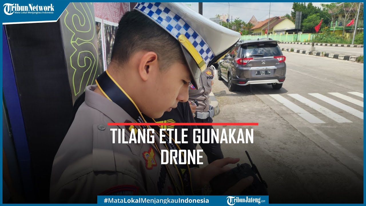 Keren, Uji Coba Tilang ETLE Menggunakan Drone di Salatiga