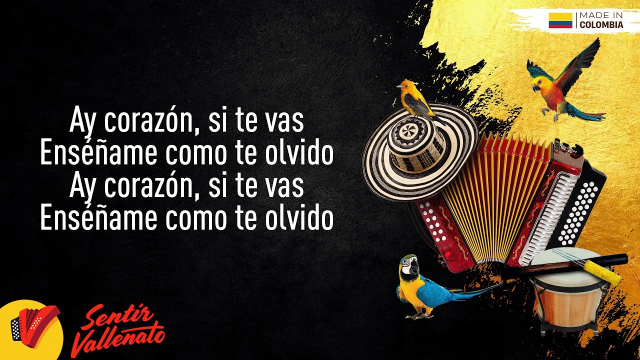 Cómo Te Olvido, Binomio De Oro De América, Video Letra - Sentir Vallenato