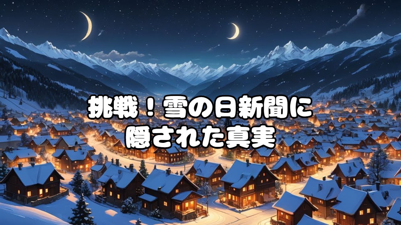 ゆきのひの しんぶんきしゃ