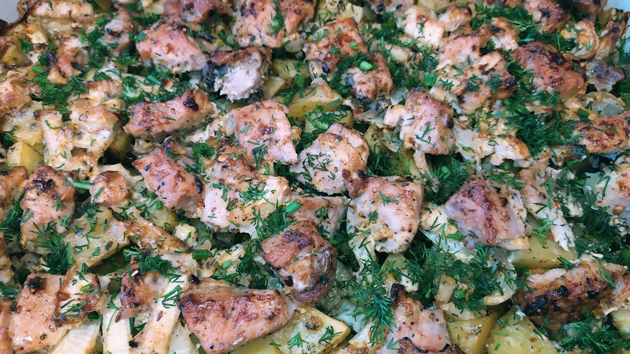 ПРОСТО и ЛЕГКО! СВИНИНА с картофелем в духовке. Мясо с КАРТОШКОЙ в духовке.