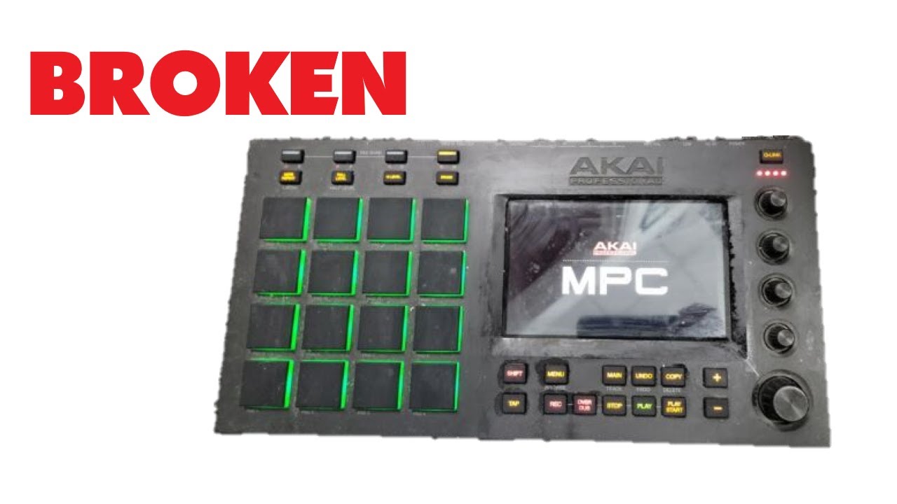AKAI MPC used BROKEN! and BEATEN!!..WRECKED SAMPLERS!!