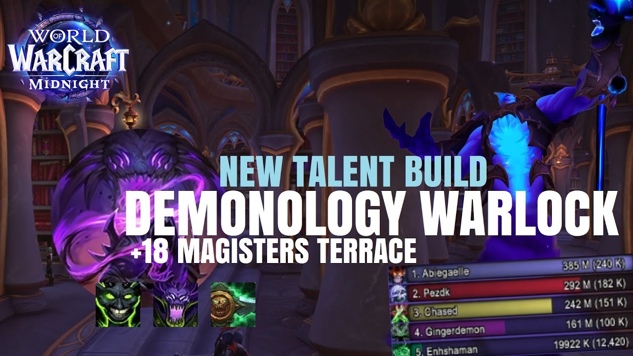 +18 Terrace | Midnight Beta Demonology Warlock - The best single target on beta
