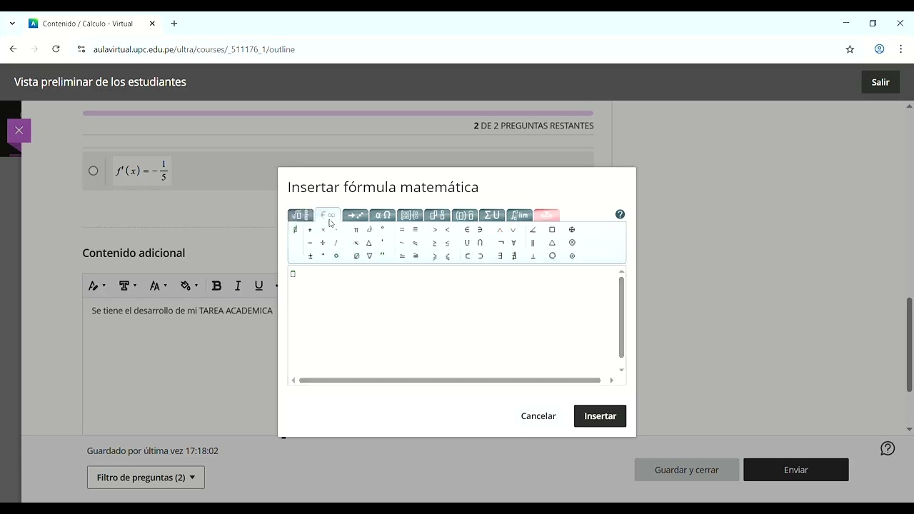 Tutorial para el uso del editor de ecuaciones