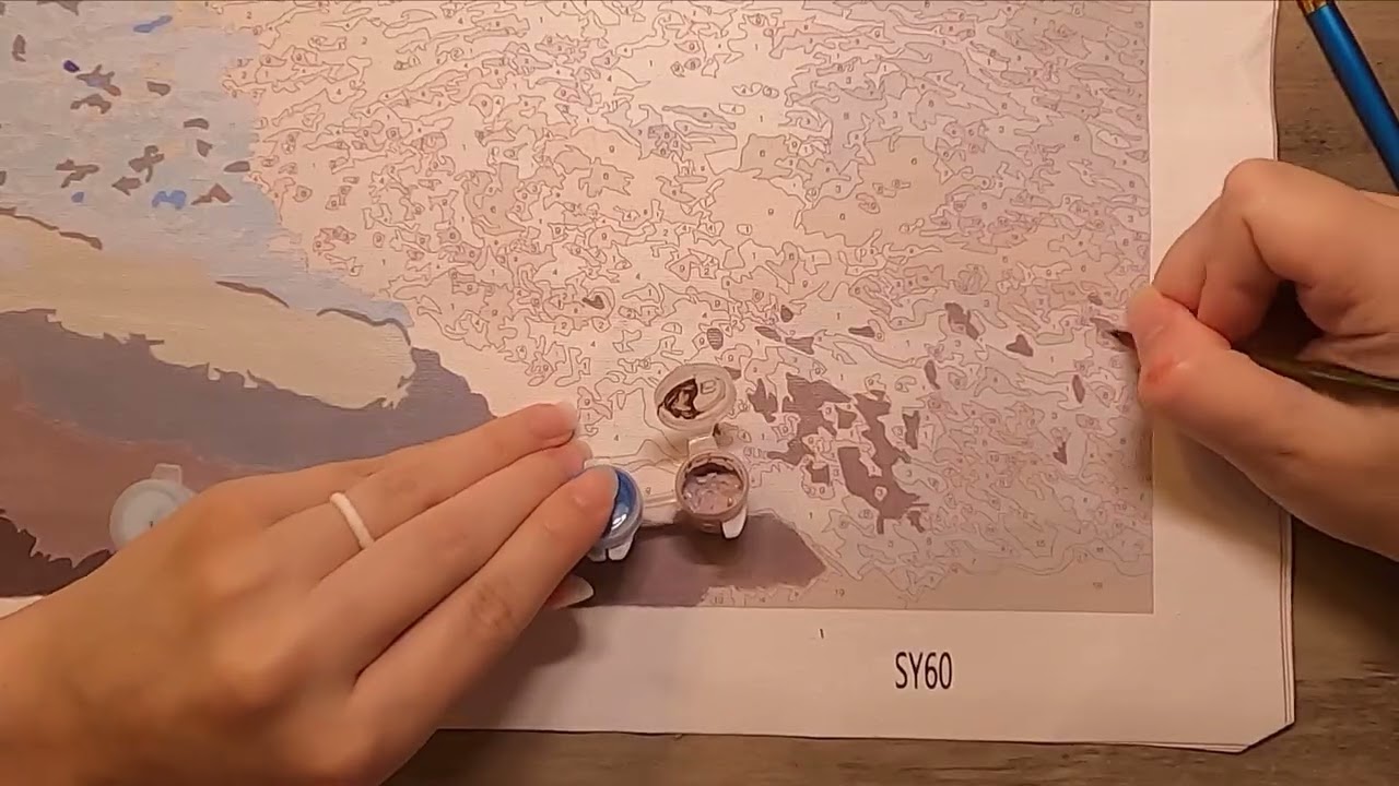 Beach Scene | Paint by Numbers Time Lapse