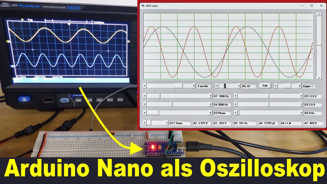 Arduino Nano als Oszilloskop – HIZ523
