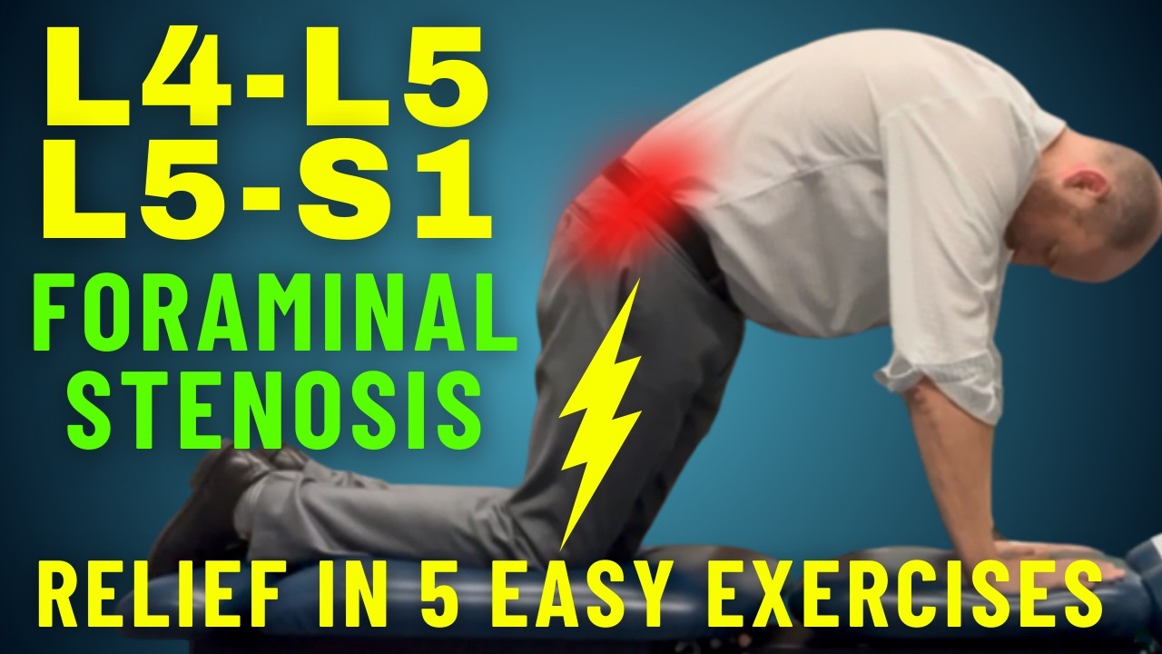 Best Exercises for Foraminal Stenosis Caused by Herniated Disc (L4-L5, L5-S1) | Dr. Kevin Wafer