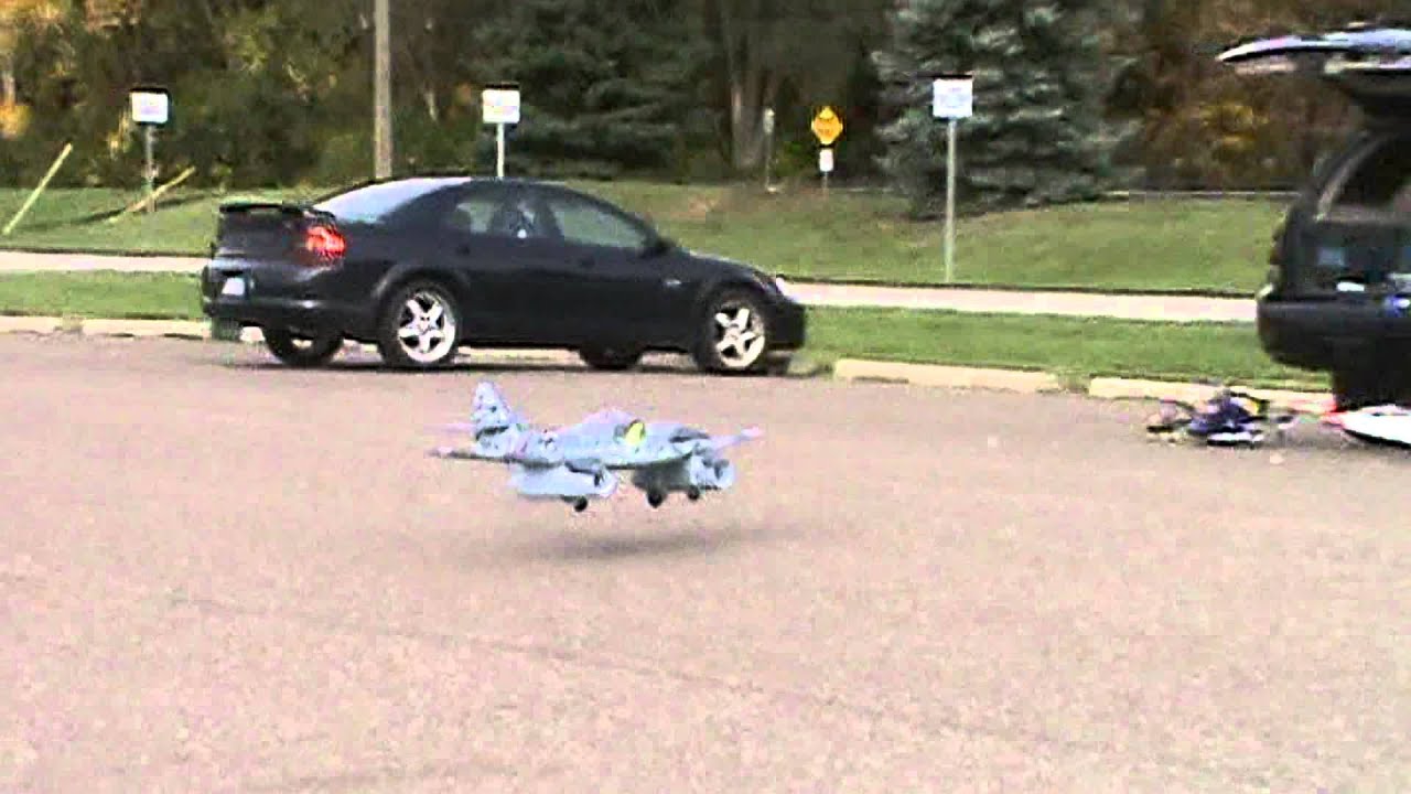 Slow Flight fun with the Dynam Me-262 twin 70mm ducted fan 1500mm Wing Span