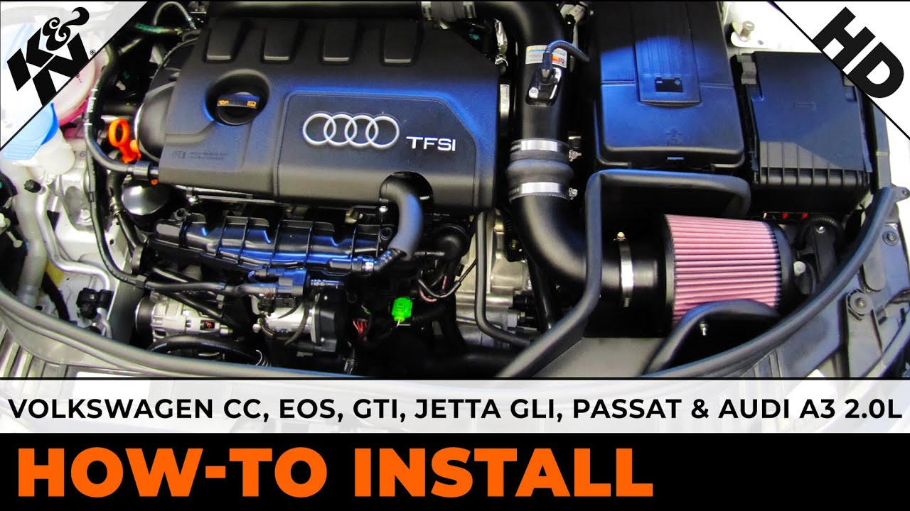 Volkswagen CC, EOS, GTI, Jetta GLI, Passat & Audi A3 2.0L [#69-9504TTK] Air Intake Installation