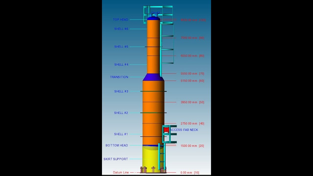 Creating Simple Vertical Vessel in PV Elite   Tamil
