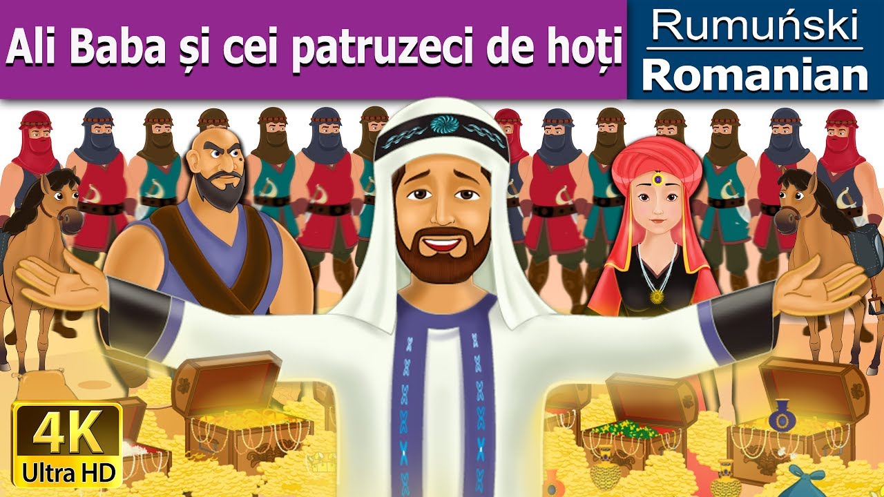 Ali Baba și cei patruzeci de hoți | The Alibaba and 40 Thieves in Romana | Romanian Fairy Tales
