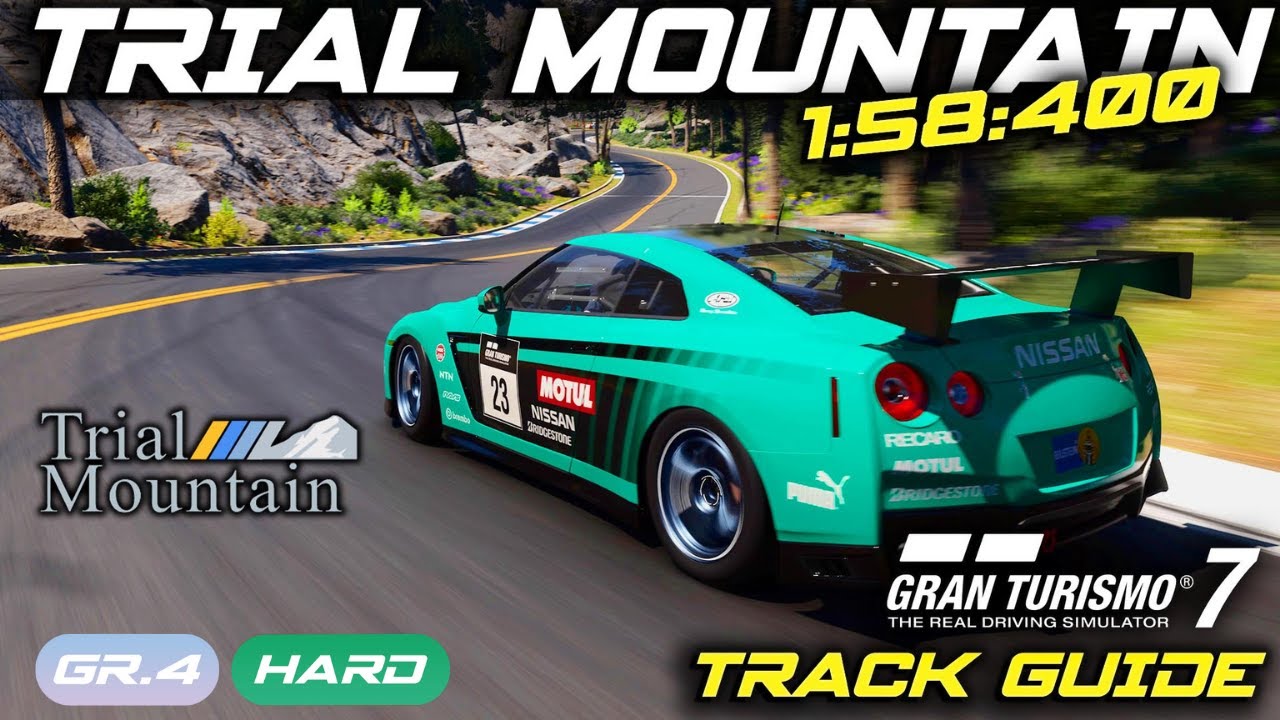 Gran Turismo 7 | Гайд по трассе Trial Mountain | GT-R Gr.4