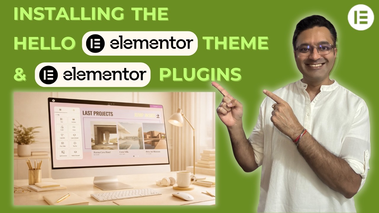 Узнайте, как установить тему Hello Elementor и плагин Elementor на WordPress в 2026 году!