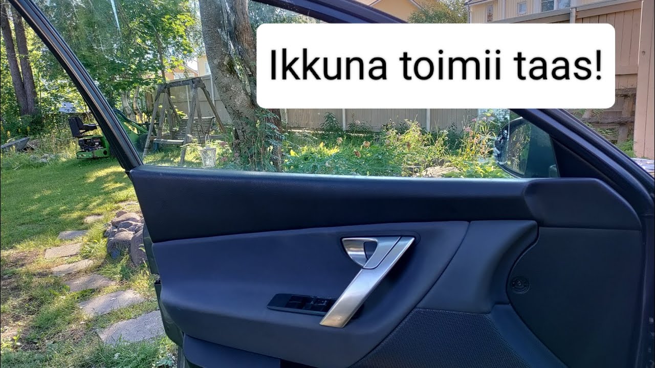 Nissan Primera P12 ikkunannostimen vaihto. Window lift replacement.