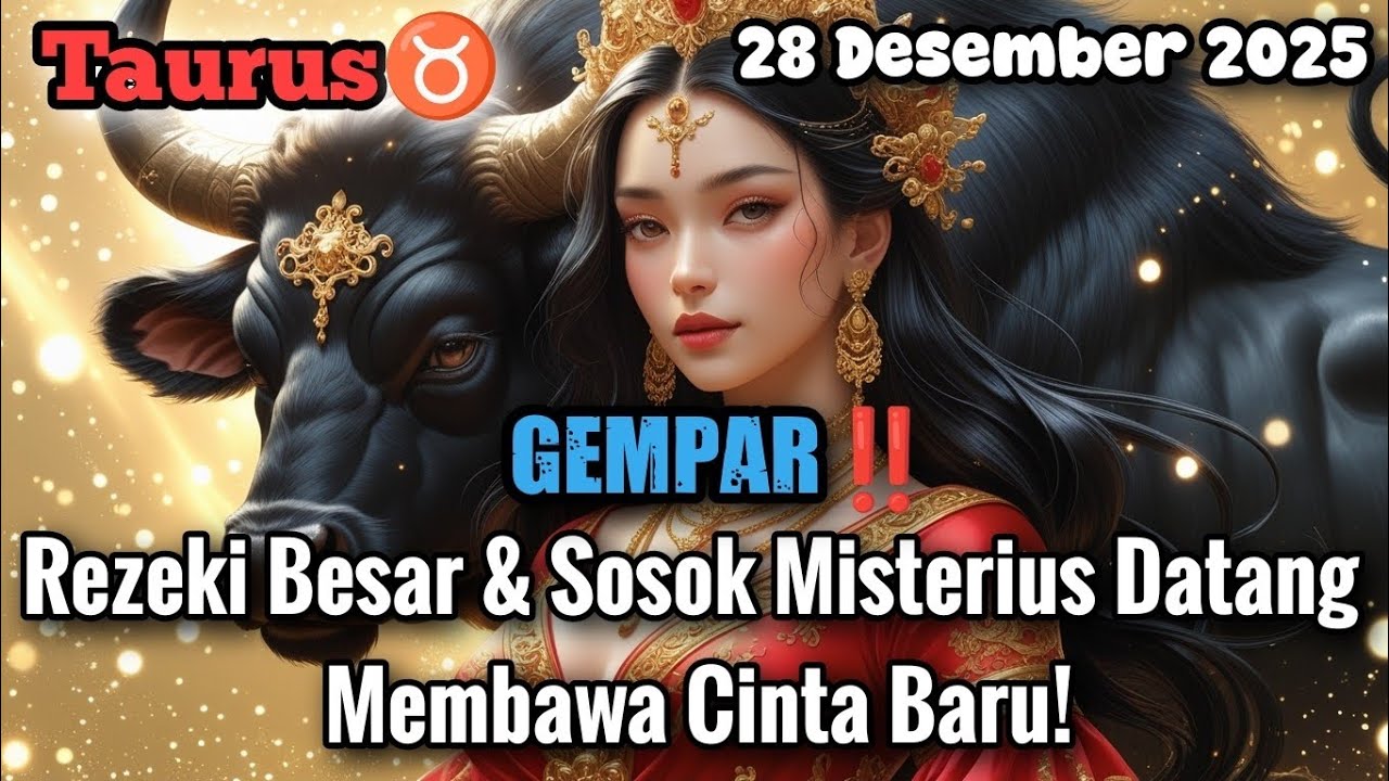 Taurus♉Gempar‼️ Rezeki Besar & Sosok Misterius Datang Membawa Cinta Baru! Des 2025 - Langit Zodiak