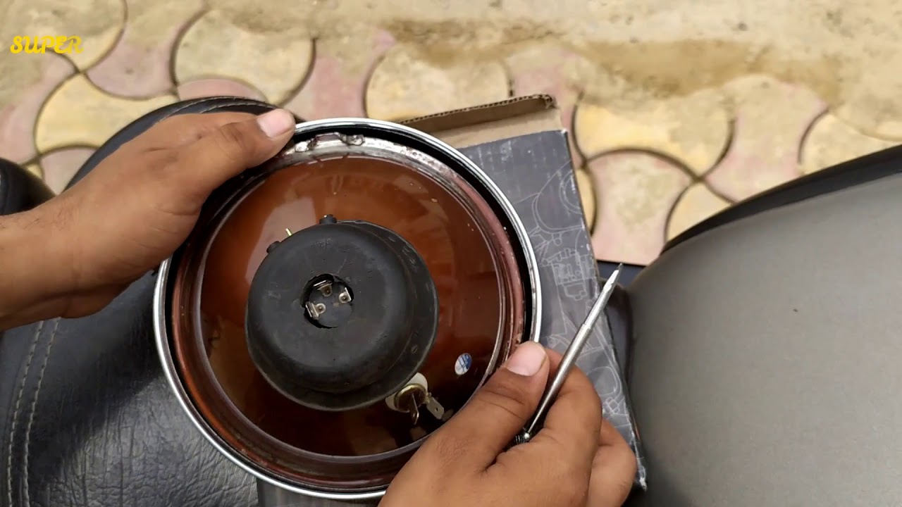 HEADLIGHT CHANGE | DAMAGE MY BULLET LIGHT | SUPERSPORT 360 | ROYAL ENFIELD