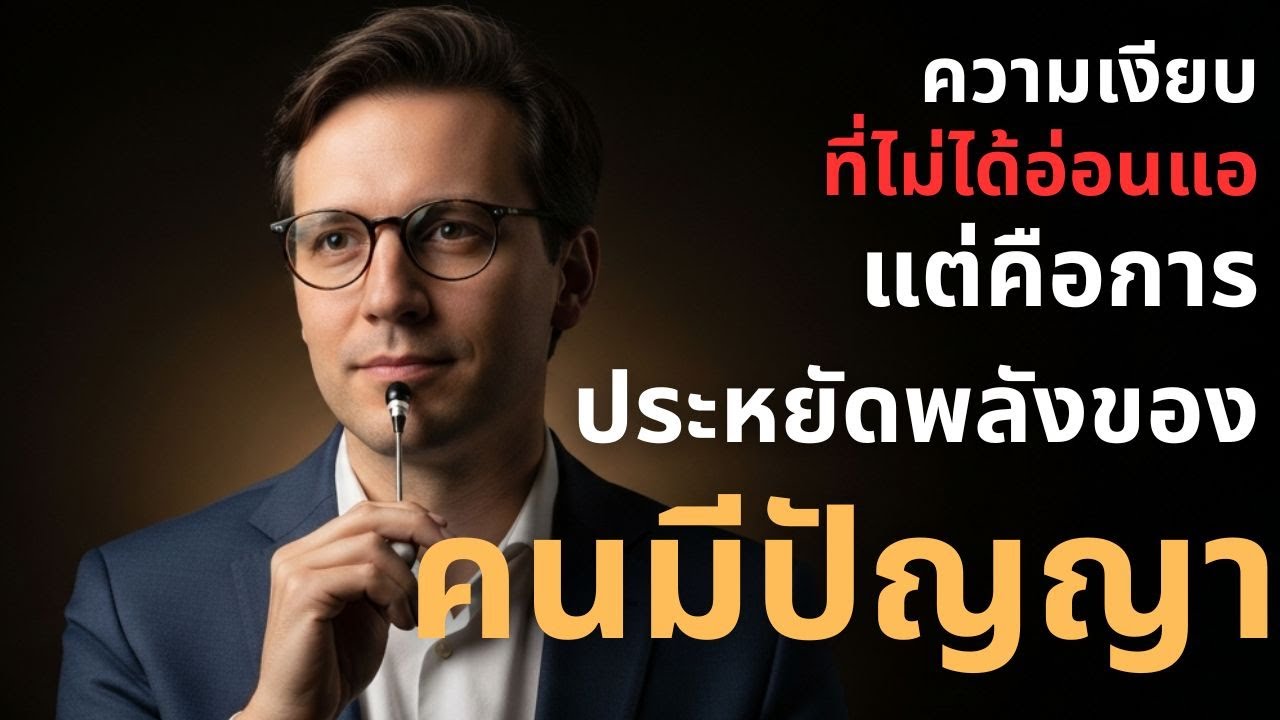 ความเงียบที่ไม่ได้อ่อนแอ แต่คือการประหยัดพลังของคนมีปัญญา !