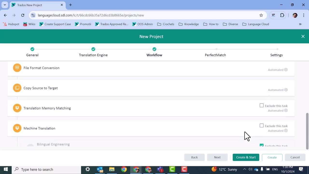 Create a Translation Project