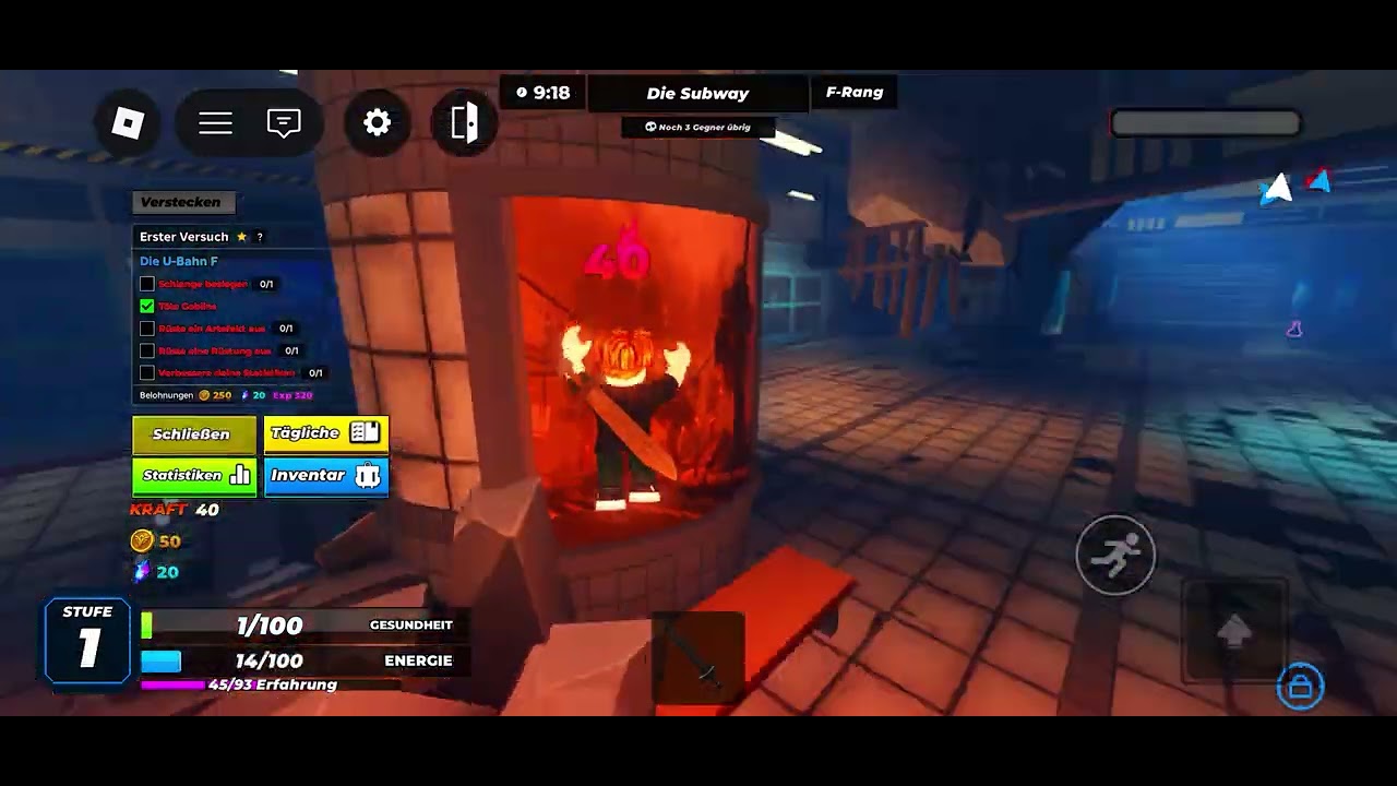 Ich spiele Solo Hunter und werde Level 999 in Roblox 
