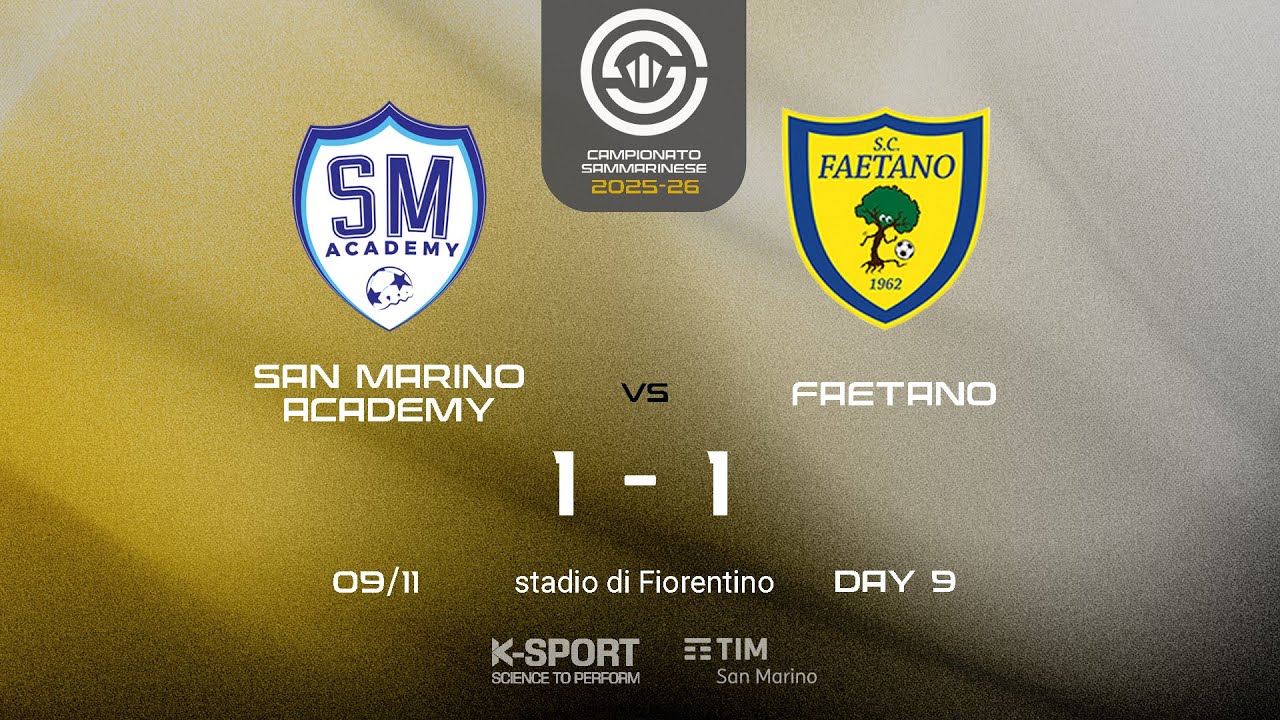 Campionato Sammarinese 2025-26 | HL San Marino Academy 1-1