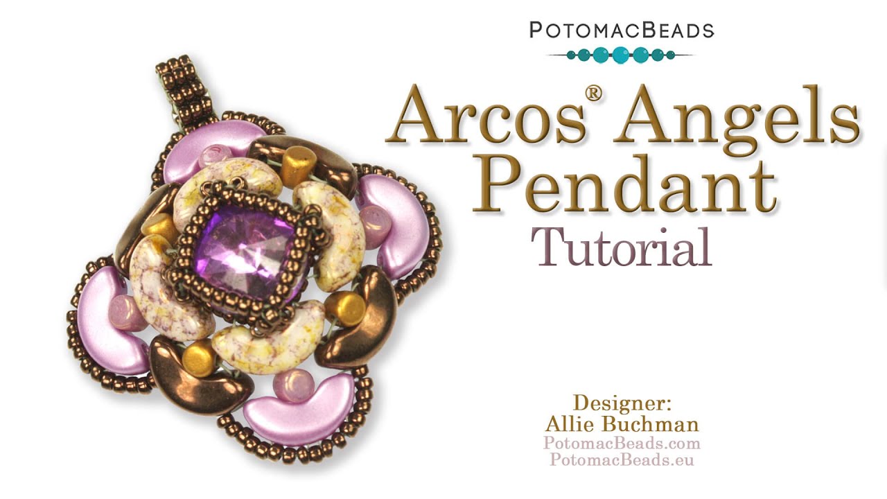Arcos Angels Pendant- DIY Jewelry Making Tutorial by PotomacBeads