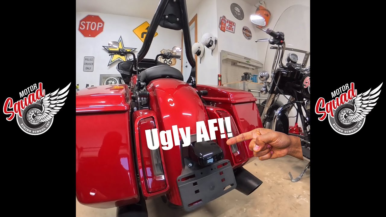 License plate mount and light is HIDEOUS!!