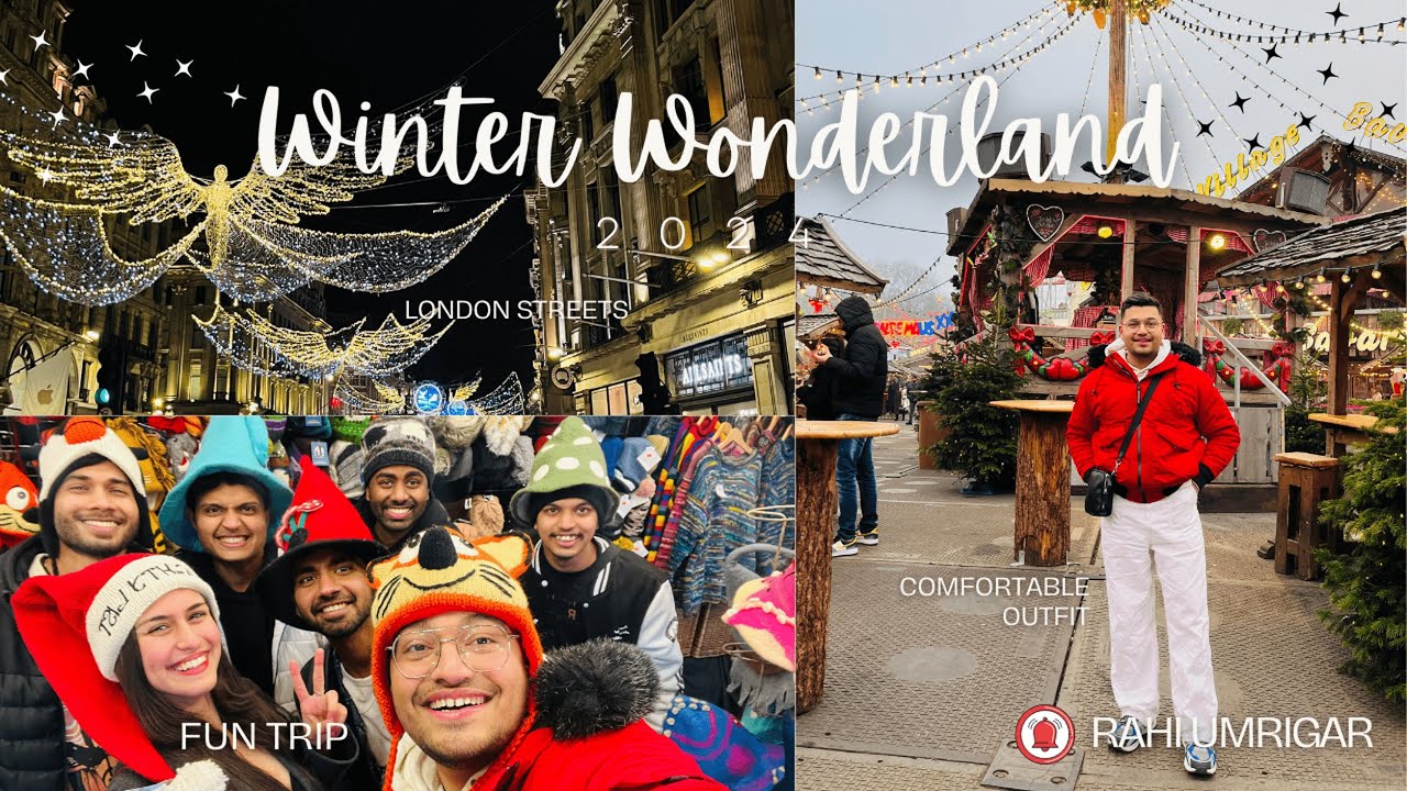 Hyde Park 🎥 Winter Wonderland Vlog + Exploring London Christmas Lights  2024 🎡✨