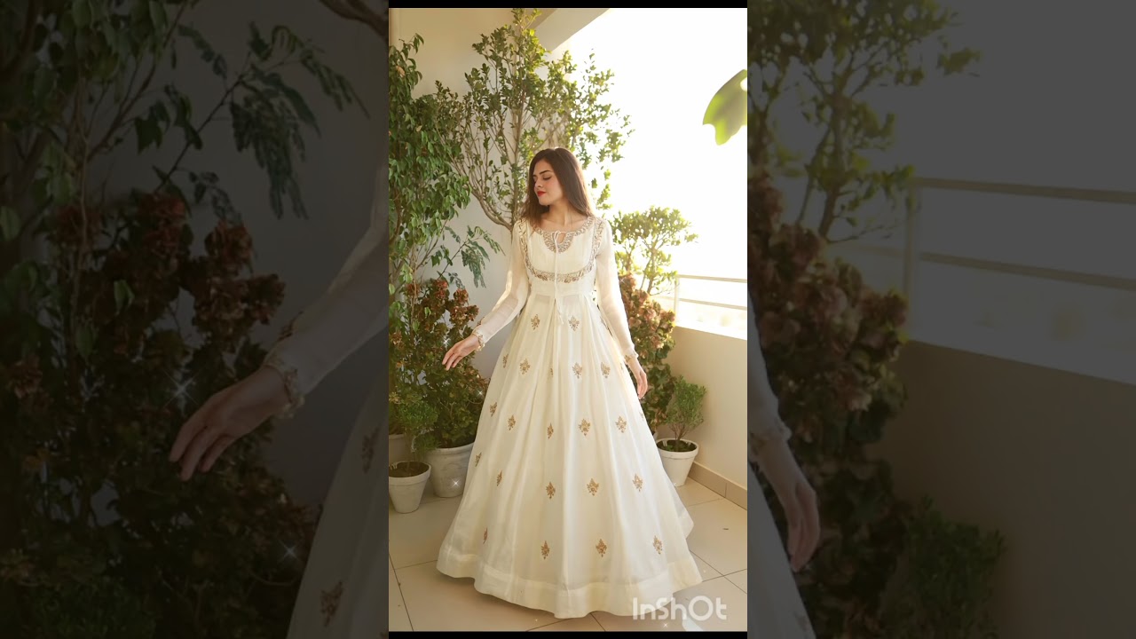 Pakistani off white anarkali drsigns✨🌷#viralvideo #shortsfeed #shortvideo #youtubeshorts #trending