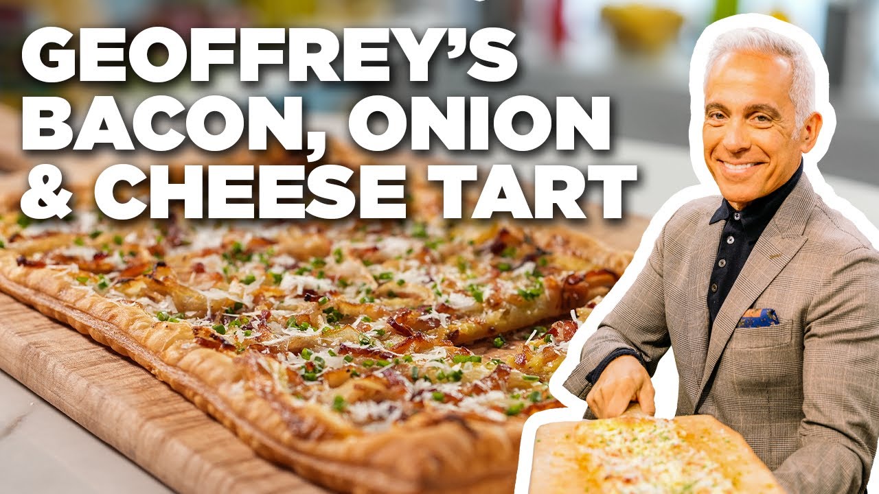 Geoffrey Zakarian's Bacon, Onion and Cheese Tart | The Kitchen | Food Network