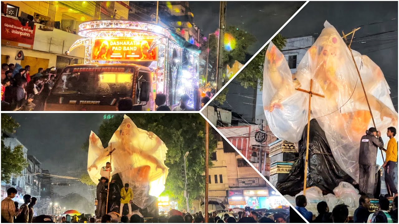 Nampally ka Raja Grand Aagman 2024 | Huge Crowd Nampally ka Raja Ganesh