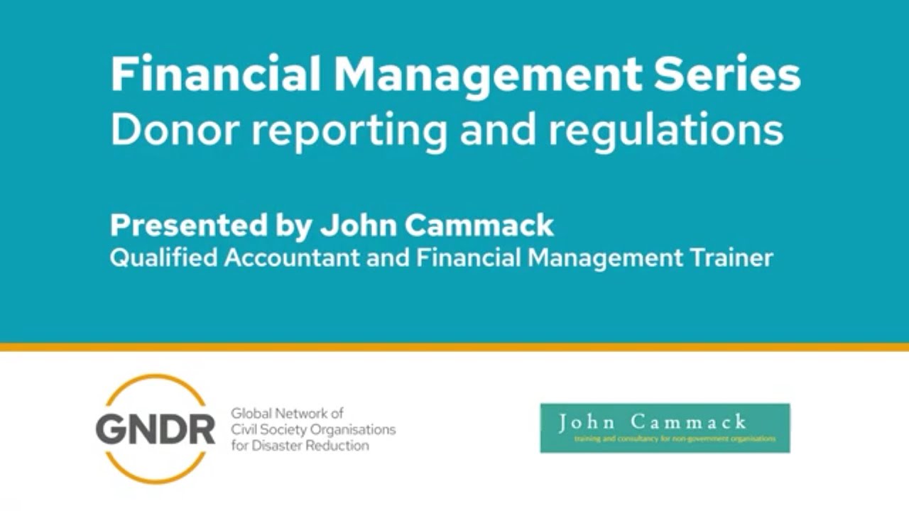 Donor reporting and regulations