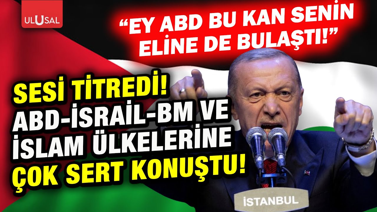 Cumhurbaşkanı Erdoğan'dan dünyayı sarsacak Filistin çıkışı: 