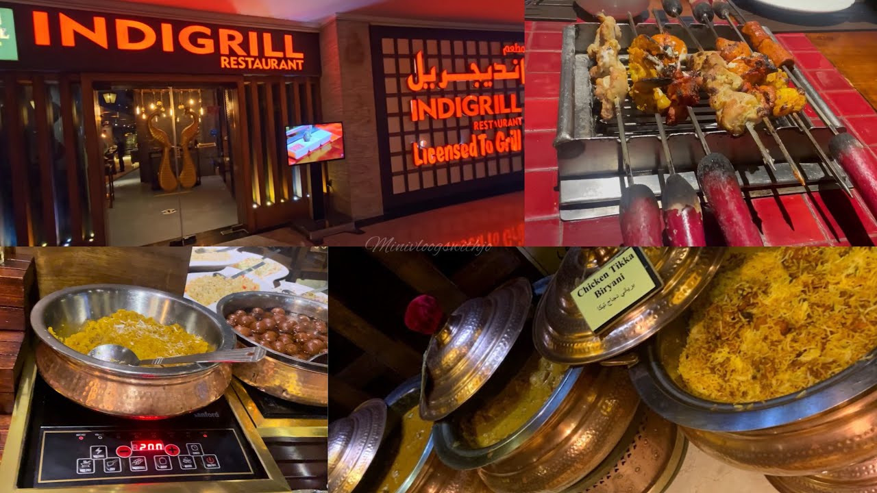 INDIGRILL  RESTAURANT | Live Grill on Table | Unlimited Buffet | Best Indian Food in Qatar #review