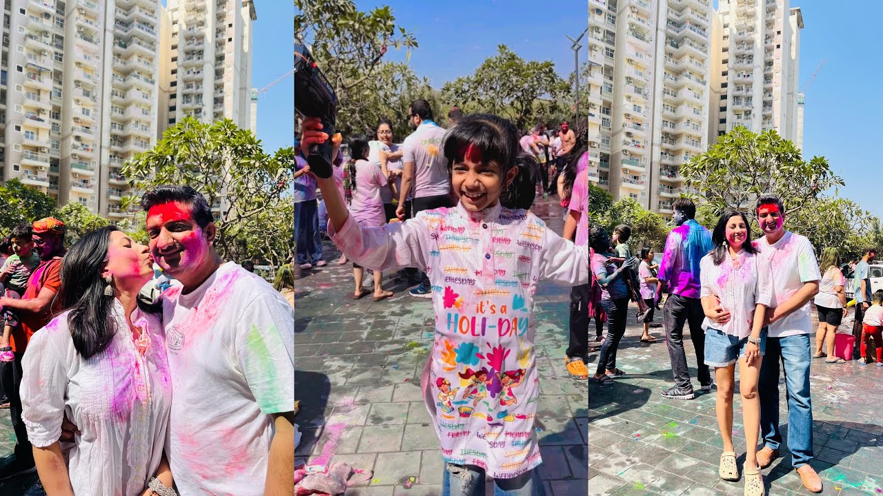 Holi Party Vlog🌈🌸🥰 | Colours, Music and Fun