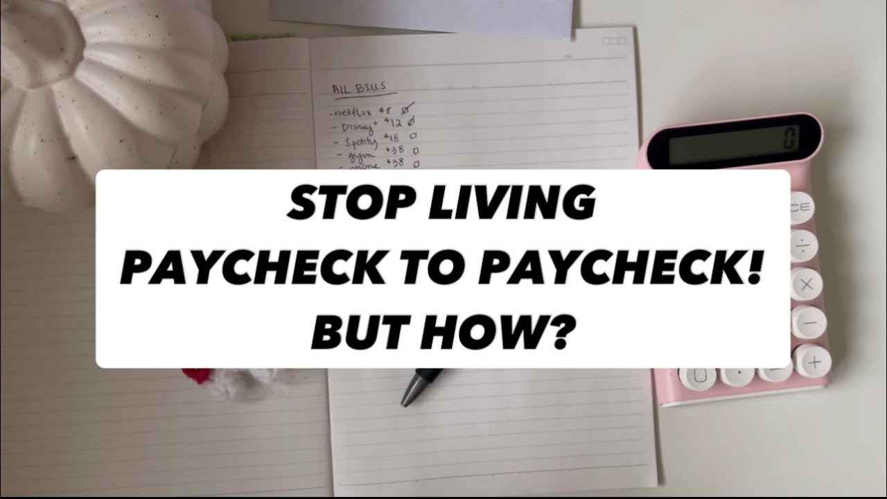 STOP LIVING PAYCHECK TO PAYCHECK! How to ACTUALLY get ONE MONTH AHEAD on your bills - SIMPLE WAY