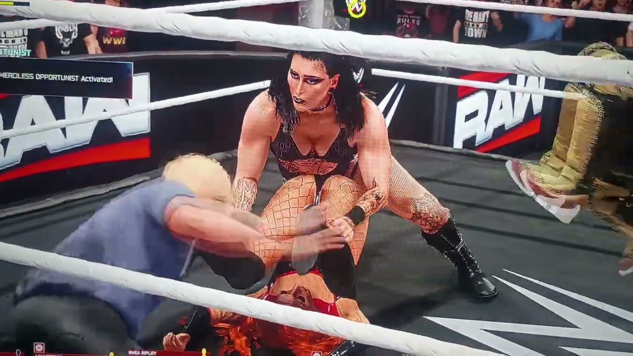 WWE 2k25 faction wars stage 3 main event women's 4 on 4 tag team match Friday February 6th 2026