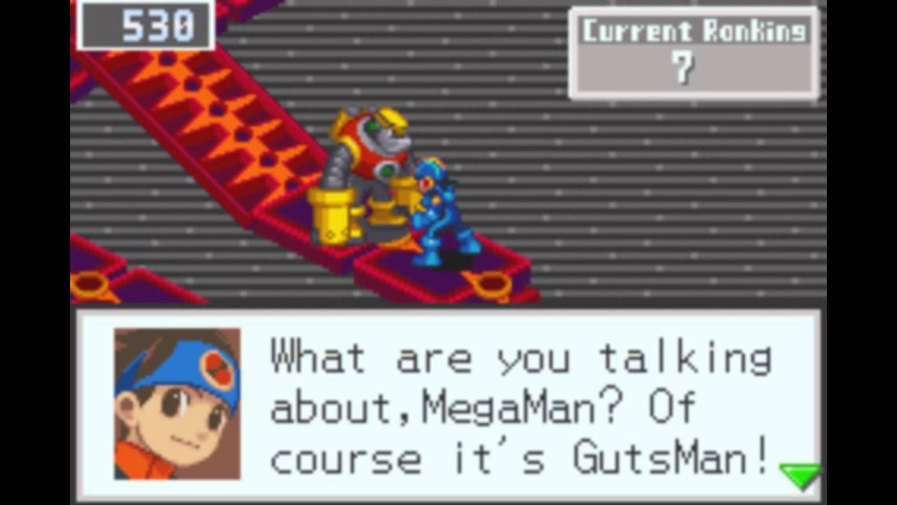 MegaMan Battle Network 3: GutsMan Beta (CopyMan) (With Mine Glitch)