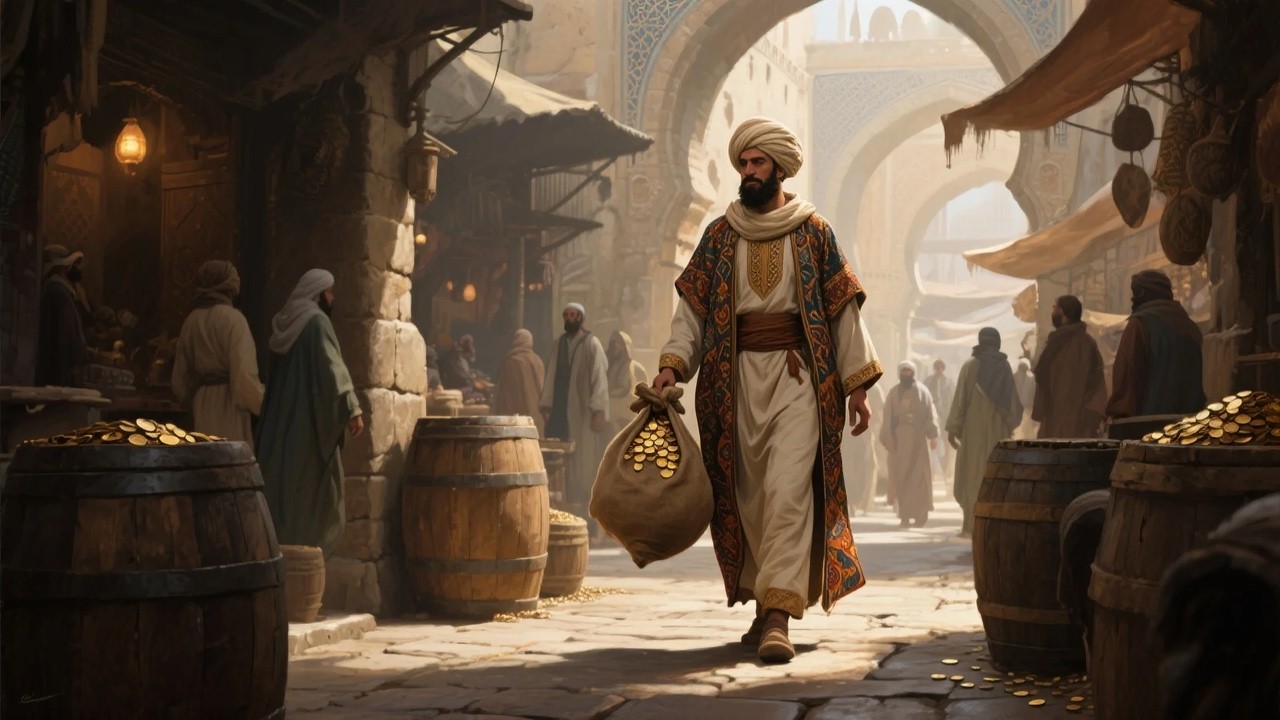 قصة التاجر الذي خسر كل شئ، فوجد حجرًا صغيرًا جعله أغنى رجل في المدينة