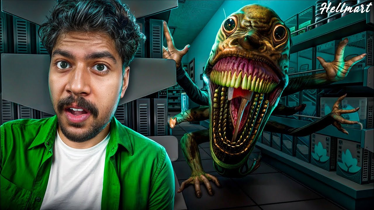 I GOT A JOB AT A HAUNTED SUPERMARKET 🥵!! HellMart
