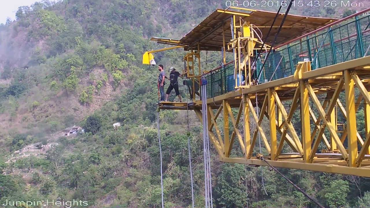 Rishikesh Adventure Sports-bungee jumping #adventure #rishikesh #jump #thriller #tour #fun