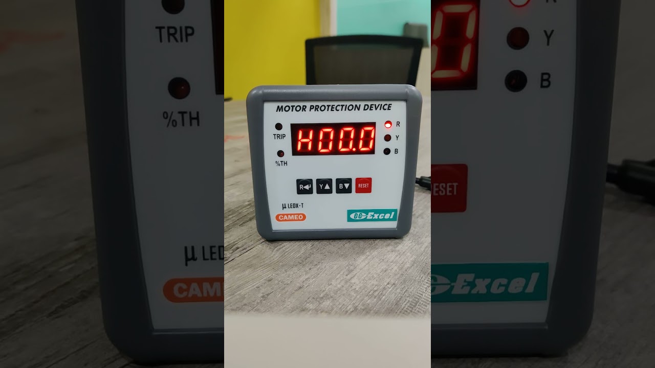 MOTOR PROTECTION DEVICE (uLEDX-T) procedure for parameters setting in English