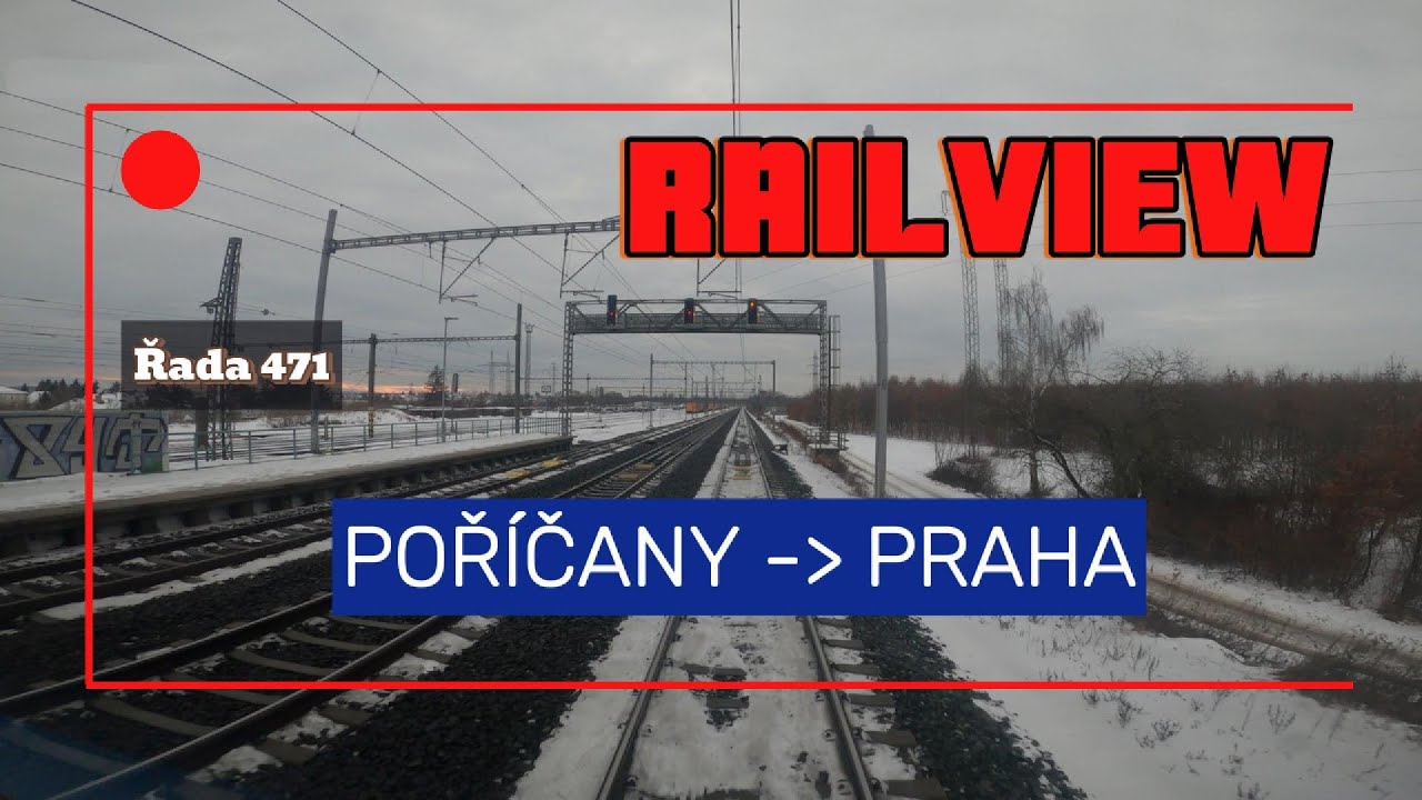 Cab Ride 4K |CZ | Poříčany - Praha, Masarykovo nádraží ( S1 ) | ČD 471 | Train driver’s view