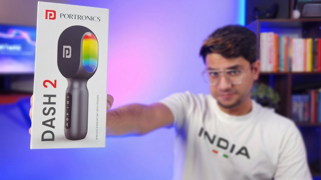PORTRONICS DASH 2 | Wireless Karaoke MIC with SPEAKER