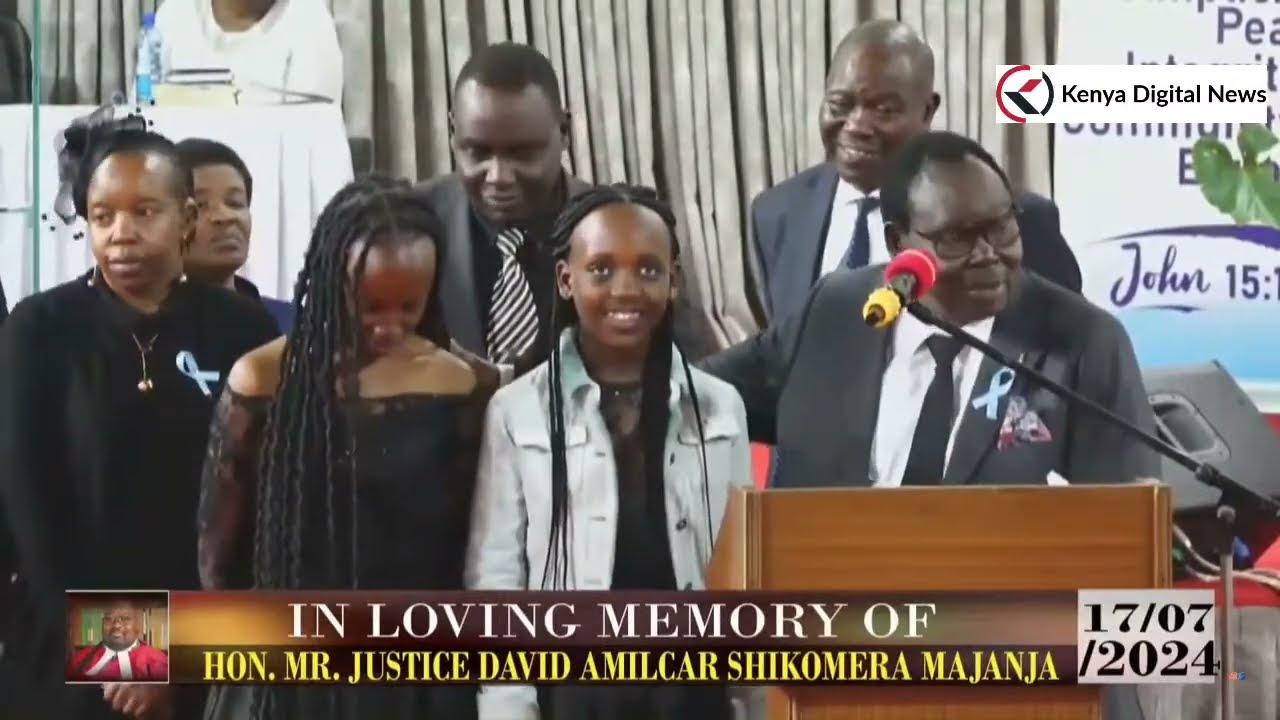 Hilarious!! Justice David Majanja's father crack ribs as he wonderfully introduces his family!!
