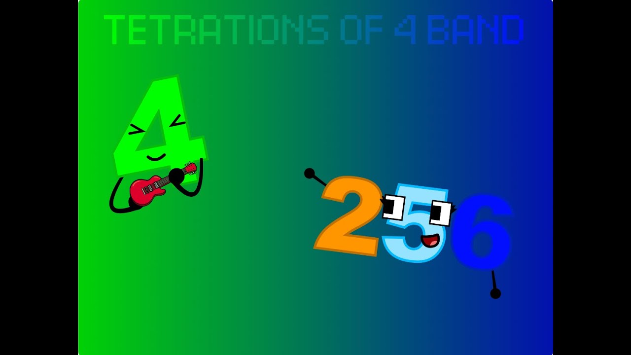 Tetrations of 4 Band