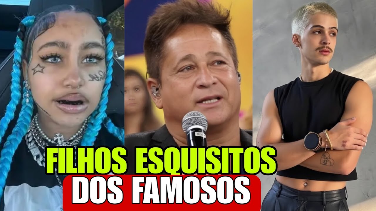 9 FILHOS de FAMOSOS que est&atilde;o CADA vez MAIS ESTRANHOS e ESQUISITOS
